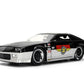 Jada Toys Bigtime Muscle 1:24 1985 Chevy Camaro Mickey Thompson Die-cast Car - Opening Doors, Hood, Trunk, Rubber Tires(Glossy Black/Silver)