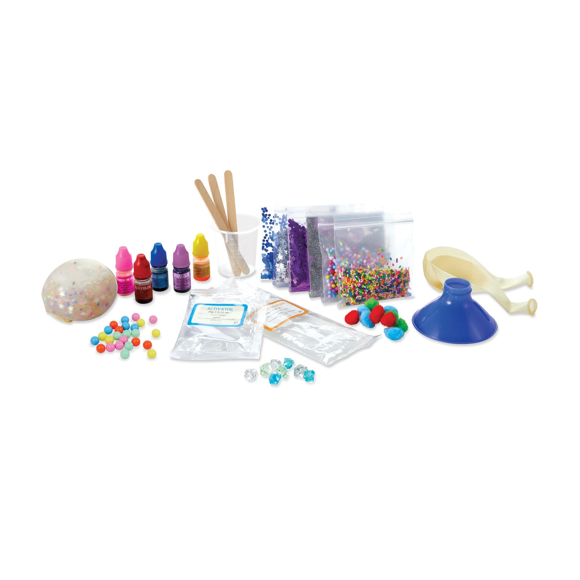 MindWare Science Academy Deluxe Squishy Ball Lab - Includes All Ingredients to Make 10 Squishy Balls - Ages 8 and Up