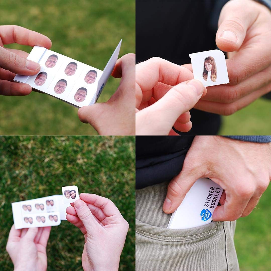 Custom Face Stickers, Pet Stickers, 0.75" Sticker Booklet - Face Sticker Book
