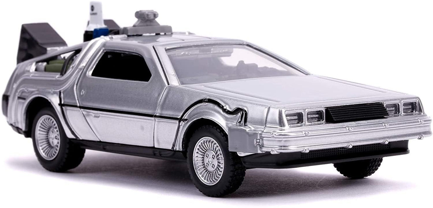 Jada Toys Back to The Future Part II 1:32 Time Machine Die-cast Car, Toys for Kids and Adults