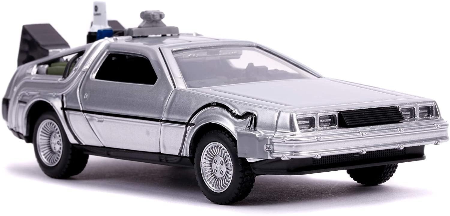Jada Toys Back to The Future Part II 1:32 Time Machine Die-cast Car, Toys for Kids and Adults