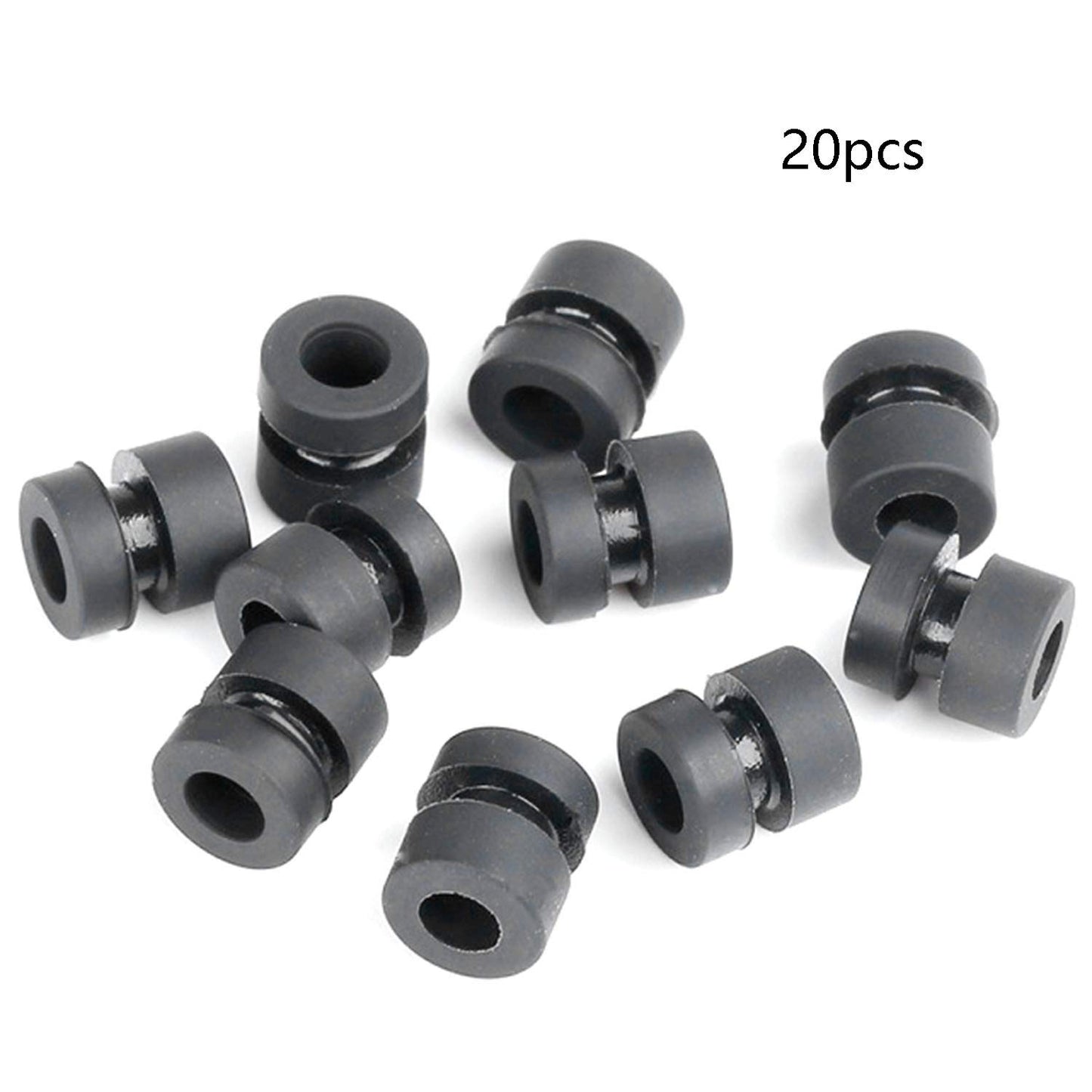 RLECS 20pcs M3 Damping Ball for FPV F4 Flight Controller Anti Vibration Damper Washer RC Models DIY Part M3 Mounting Hole Shock Absorption Suspension