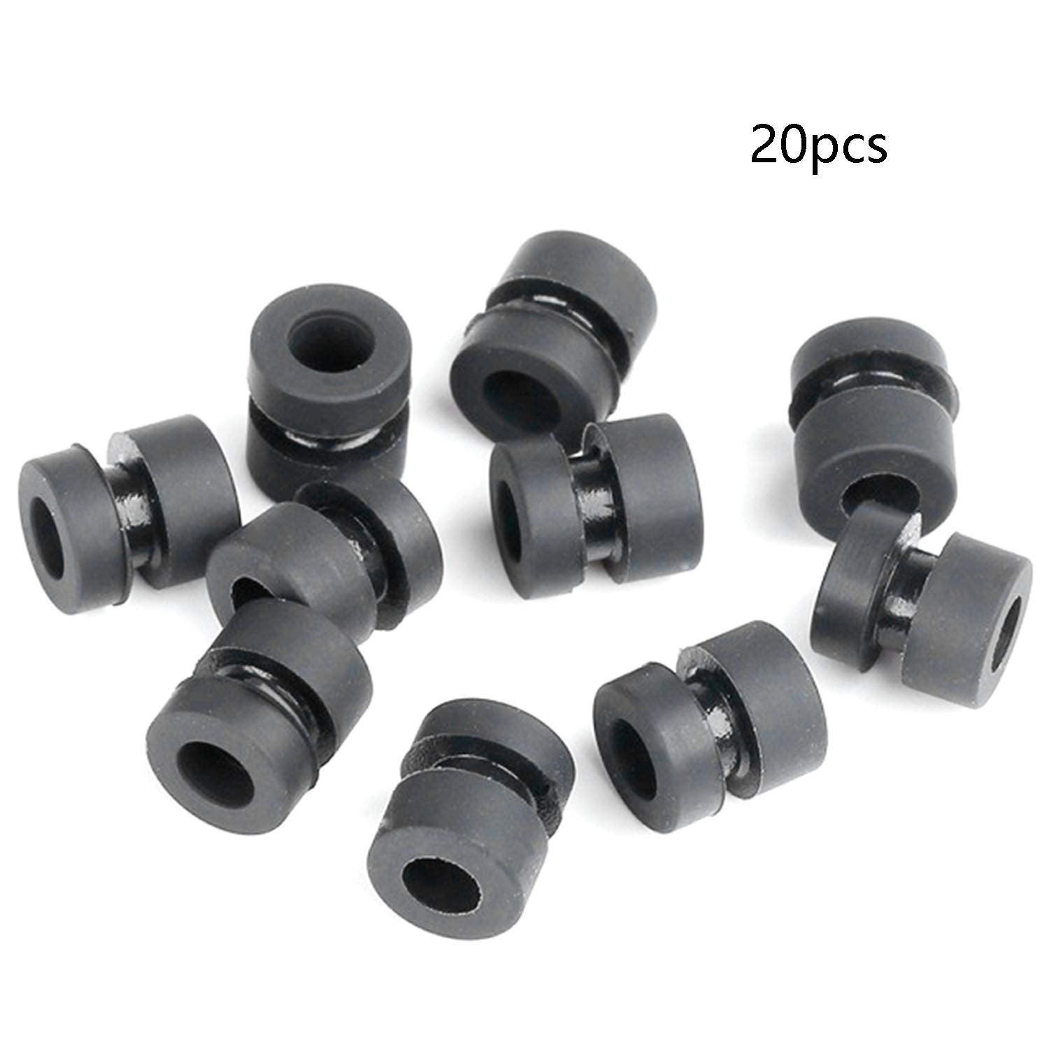RLECS 20pcs M3 Damping Ball for FPV F4 Flight Controller Anti Vibration Damper Washer RC Models DIY Part M3 Mounting Hole Shock Absorption Suspension