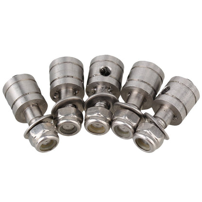 BQLZR Stainless Steel Push Rod Collar RC Boat Push Rod Connector Adapter Servo Rod Connectors for Rudder Model Boat Pack of 5