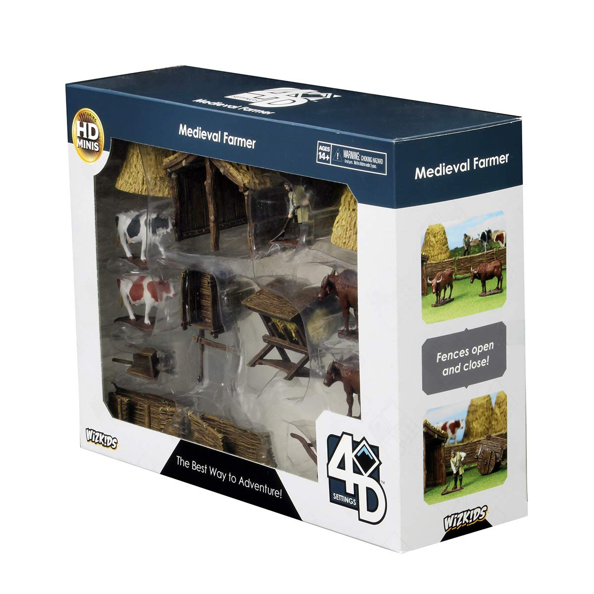 WarLock Tiles: Accessory - 4D Settings Medieval Farmer