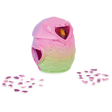 HATCHIMALS CollEGGtibles, Rainbow-Cation Family Hatchy Home Playset with 3 Characters and up to 3 Surprise Babies (Style May Vary), Kids’ Toys