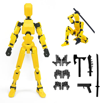 Dumwick Titan13 Action Figure,Lucky Robot 13 Action Figure, 3D Printed Multi-Jointed Movable Action Figures,Dummy Robot 13 Figure Creative Gifts