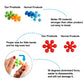 330 pcs Building Blocks, Educational Building Toys Stem Toys Building Discs Sets Interlocking Solid Plastic for Preschool Toddlers Girls and Boys by