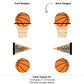 Big Dot of Happiness Nothin' but Net - Basketball - Baby Shower or Birthday Party Centerpiece Sticks - Table Toppers - Set of 15