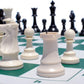 WE Games Tournament Chess Set w/Chess Pieces & Green Roll Up Vinyl Chess Board