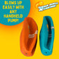 SCS Direct Playground Balls, 8.5 in Rubber Gaga Balls with Air Pump, 2 Pack