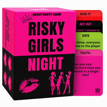RISK IT OR DRINK IT Risky Girls Night | Girls Night Games for Adults: 150 Spicy Questions and Hilarious Dares | Fun Party Game for Adults Perfect