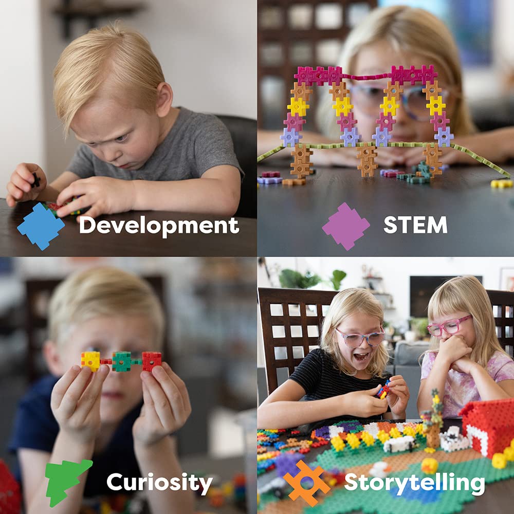 Incredibly Interconnectable Toys KADU Taffy 80 Piece Set - STEM/STEAM Building + Construction Toy, for Open + Imaginative Play