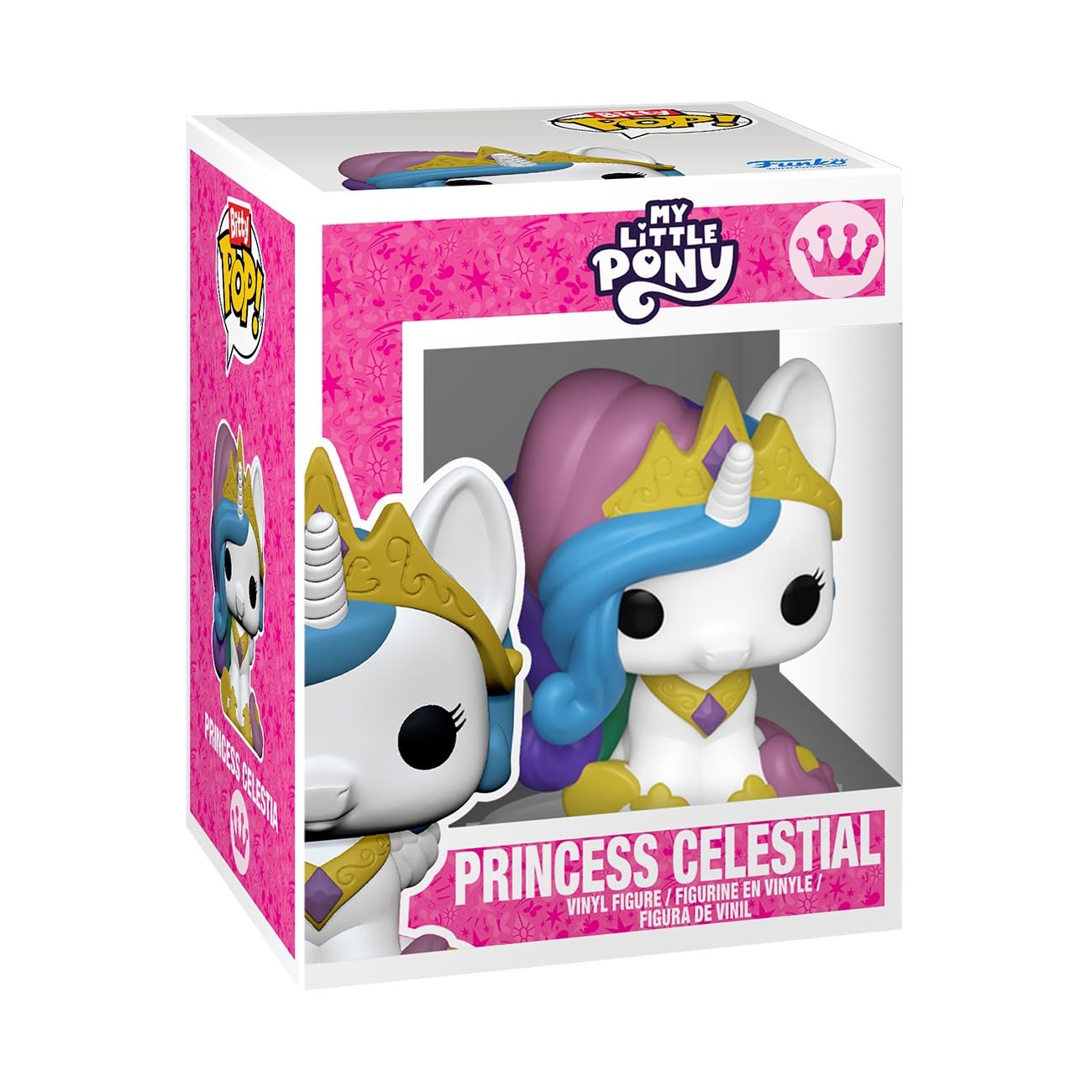 Funko Pop! Bitty Boxes: My Little Pony - Canterlot Castle Playset - Princess Luna and Princess Celestia - Collectable Display Case with Interior Scene