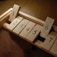 Classic Dice Board Game - 9 Number Flip Tiles with Natural Wooden Box - 11 inches