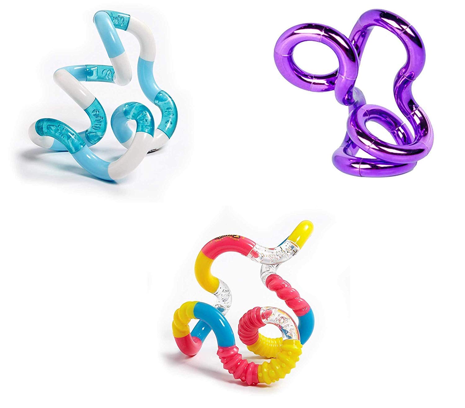 Tangle Jr. Brain Tools Combo Pack of 3 ~ Classic, Textured, Metallics