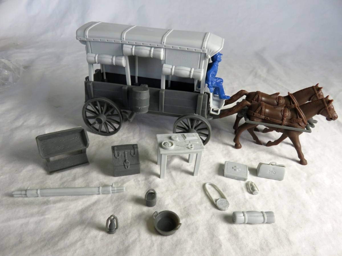 Classic Toy Soldiers, Inc Marx, American Civil War Confederate Ambulance Wagon