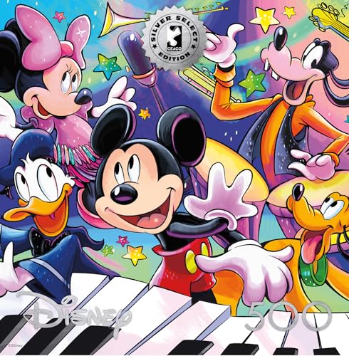 Buffalo Games - Disney Mickey's Music - 500 Piece Jigsaw Puzzle for Adults