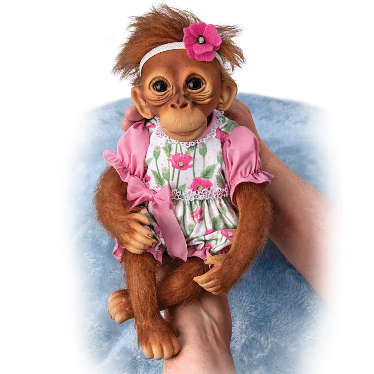 The Ashton-Drake Galleries Precious Poppy Poseable Lifelike Monkey Doll