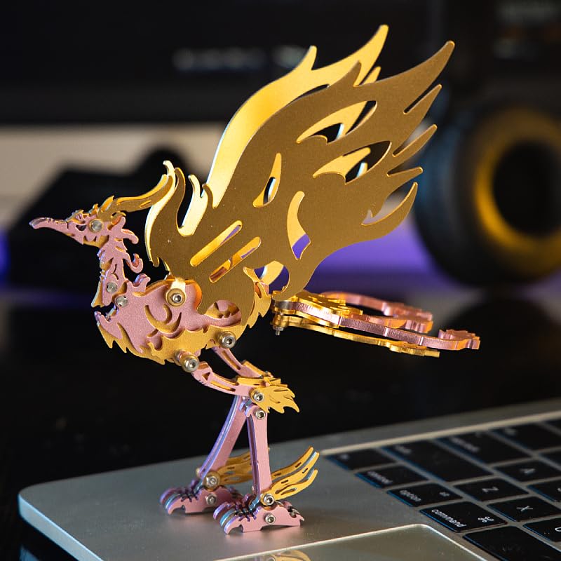 Mokrdomain Bi Fang 3D Metal Puzzle, Golden-Wings, 109 Pieces