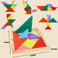 3 Otters Tangram Puzzle, Wooden, 4PCS
