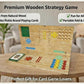 Pickle Sports Get Out Card Marble Wood Board Game (Folding Portable Travel Board)