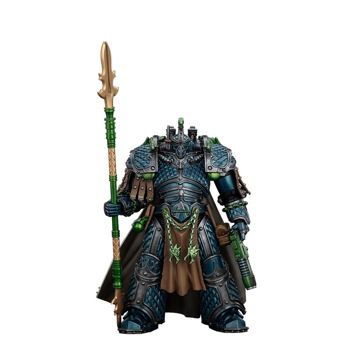 JOYTOY Action Figures Warhammer 40K 7.48inch Alpha Legion Alpharius, Primarch of The XXth Legion 1/18 Movable Model Collectible Figurine Ages 15+