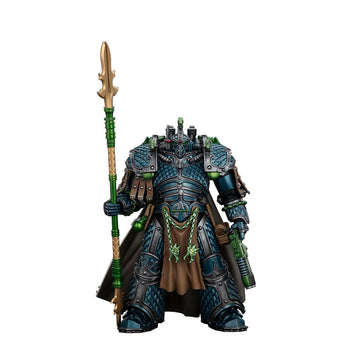 JOYTOY Action Figures Warhammer 40K 7.48inch Alpha Legion Alpharius, Primarch of The XXth Legion 1/18 Movable Model Collectible Figurine Ages 15+