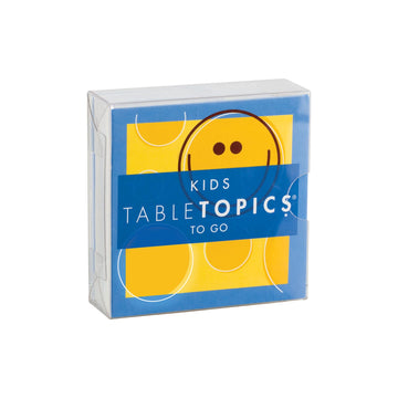 TableTopics Kids "To Go" Question Game with Conversation Cards for Kids - 40 Conversation Starters for Families to Play at the Dinner Table, Family