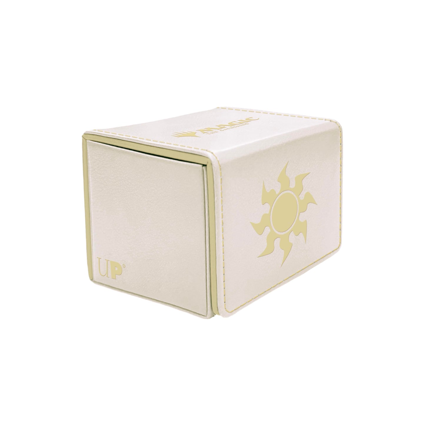 Ultra Pro - Mana 8 Alcove Edge Deck Box - Plains for Magic: The Gathering, Store & Protect up to 100 Standard Size MTG Cards, Great for Commander