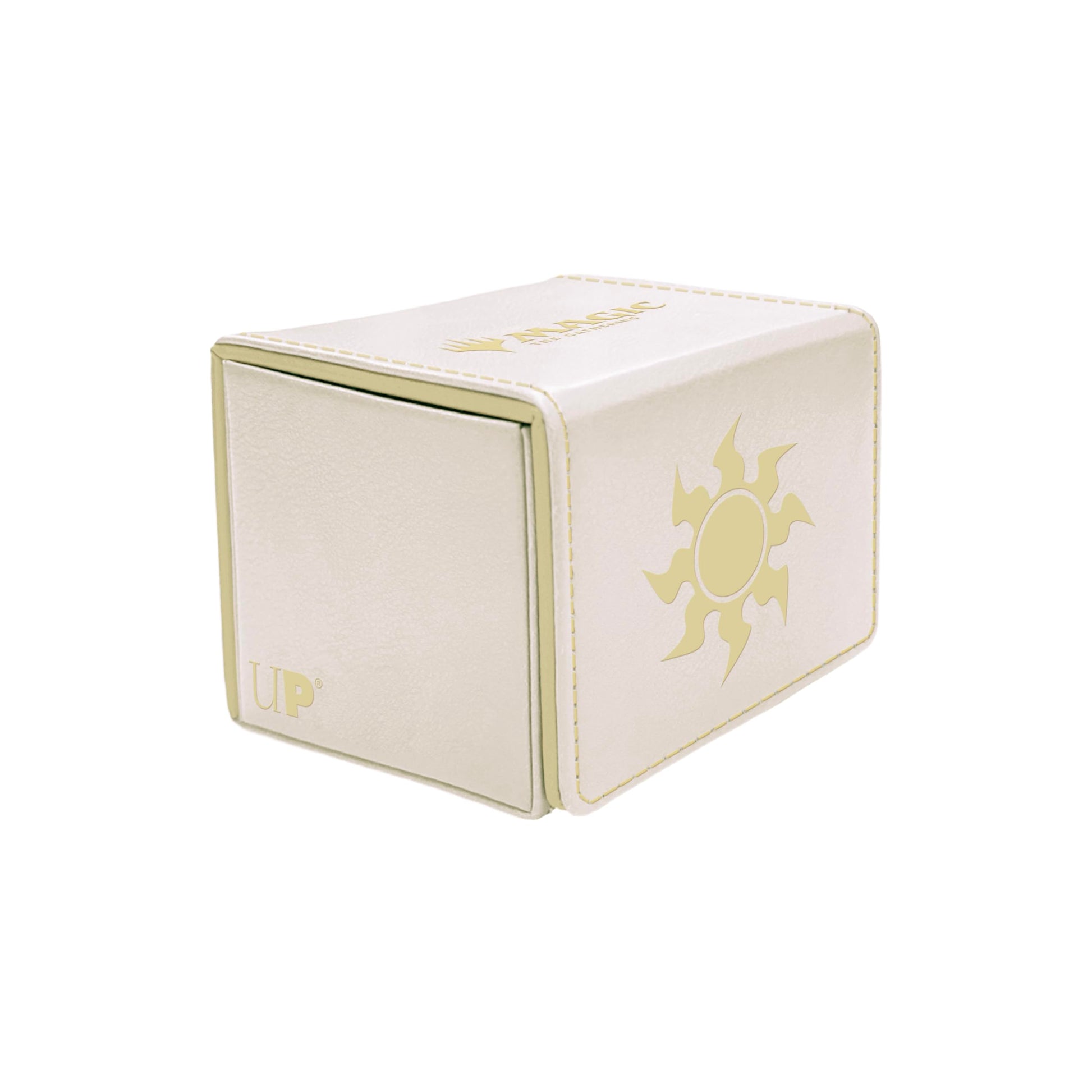 Ultra Pro - Mana 8 Alcove Edge Deck Box - Plains for Magic: The Gathering, Store & Protect up to 100 Standard Size MTG Cards, Great for Commander