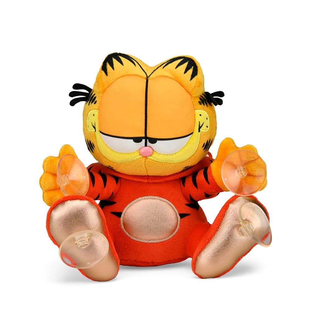Kidrobot Garfield Year of The Tiger 8"" Plush Window Clinger - Red Edition, Orange