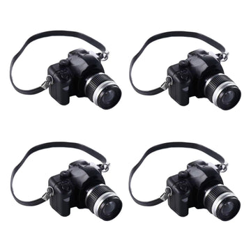 4Pcs 1:4 Scale Mini Camera Prop Ornament Vintage Camera Model, Miniature Digital Camera Mini Decoration Accessories Photography Props Ornament(Style