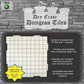 Dry Erase Dungeon Tiles, Shapes, and Sizes Earthtone Thirty-Three 6" Hexagons
