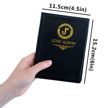 Uncle Paul Coin Album Coin Holder Coin Collection Book for Half Dollar/Small Dollar/50 Pence/Two pounds 60 Pockets