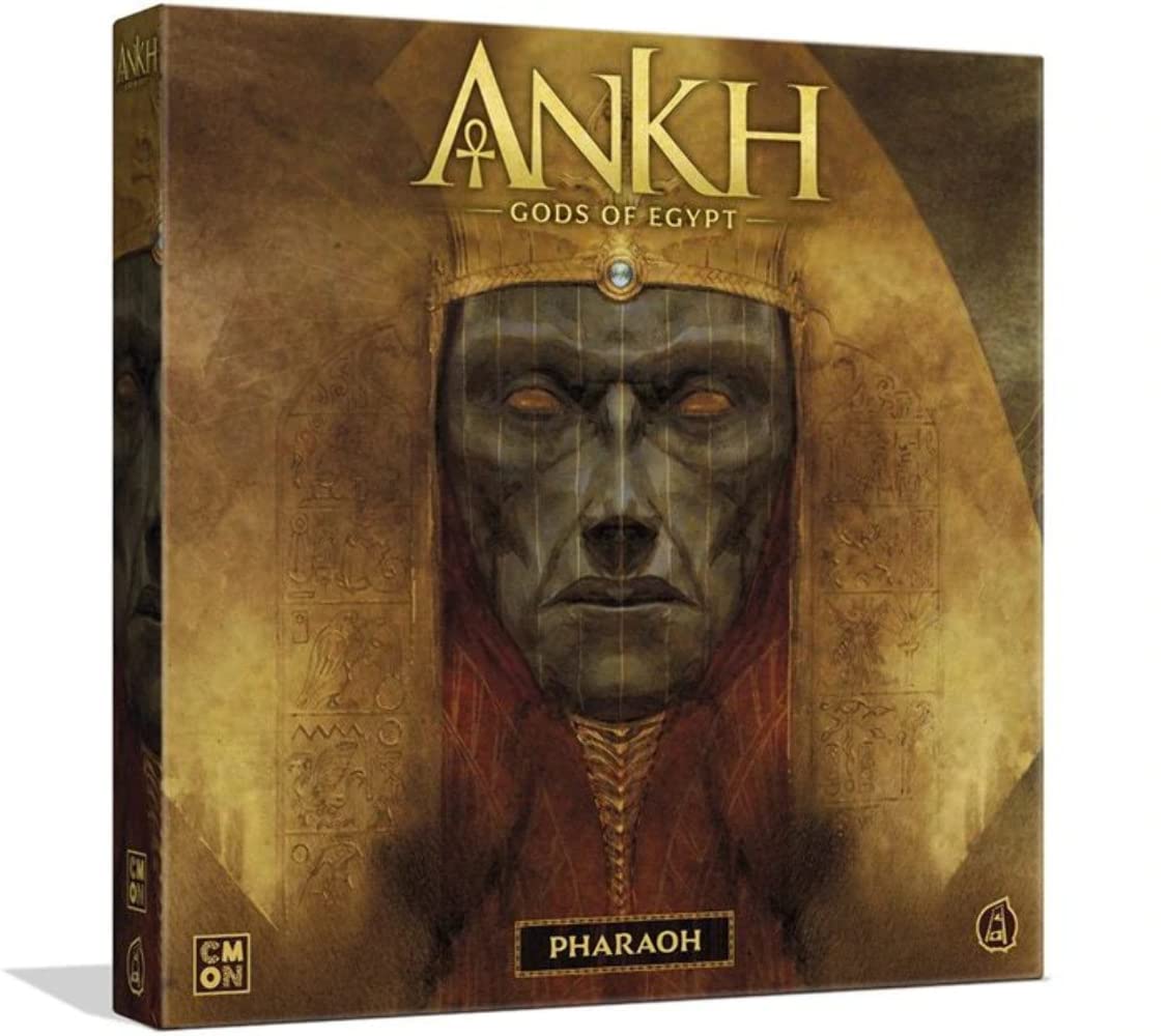 CMON Ankh Gods of Egypt Board Game Pharaoh Expansion - Influence The Course of Destiny, Strategy Game for Kids and Adults, Ages 14+, 2-5 Players, 90