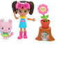 Gabby's Dollhouse 6062026-1 Gabby‘s Dollhouse, Flower-rific Garden Set mit 2 Spielzeugfiguren, 2 Zubehörteilen, Überraschungsbox und Möbelstück