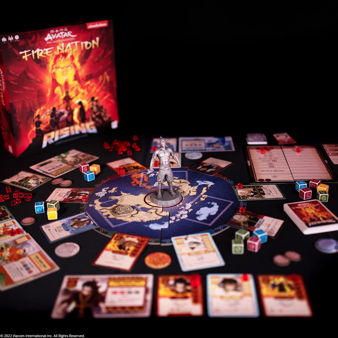 Avatar The Last Airbender: Fire Nation Rising | Cooperative Board Game | Featuring Aang, Katara, Sokka, Toph, Zuko, and Lord Ozai |