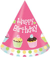 8-Count Child Size Birthday Party Hats, Sweet Treats