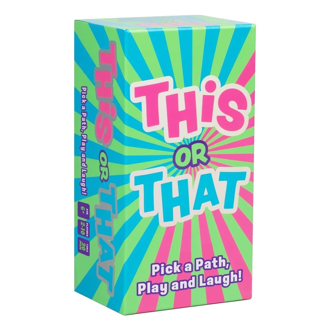 This or That Party Game - Family Card Game with Easy Either/Or Choices | Fun Guessing Game for Kids, Teens & Adults Where Players Follow Their Path