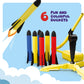 Rocket Launcher for Kids - Outdoor Toys for Kids Ages 4-8 Years - 3 4 5 6 7 Year Old Boy Birthday Gift - Rockets Kids Toys for Boys & Girls - 3 Year
