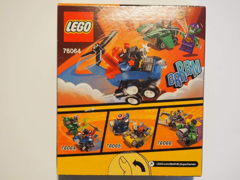 LEGO Super Heroes Mighty Micros: Spider-Man vs Green Goblin 76064 Building Kit (85 Piece)