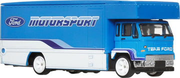 Hot Wheels Team Transport #88 Ford Capri Gr5 & Fleet Flyer, Real Riders, Metal/Metal, 1:64 Scale