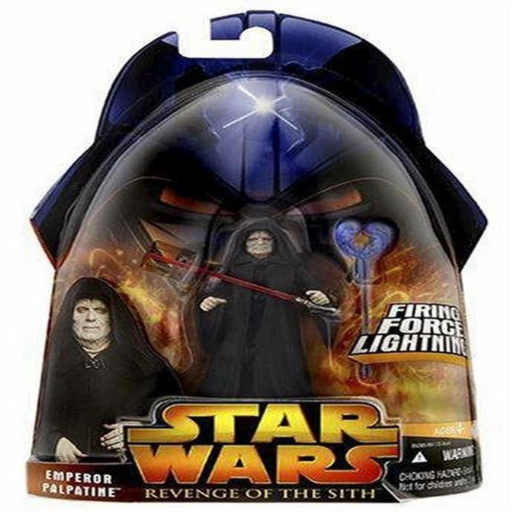 Star Wars Episode III 3 Revenge of the Sith EMPEROR PALPATINE Firing Force Lightning Figure #12