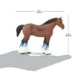 Safari Ltd. Clydesdale Stallion Figurine - Lifelike 5.5" Horse Figure - Educational Toy for Boys, Girls, and Kids Ages 3+