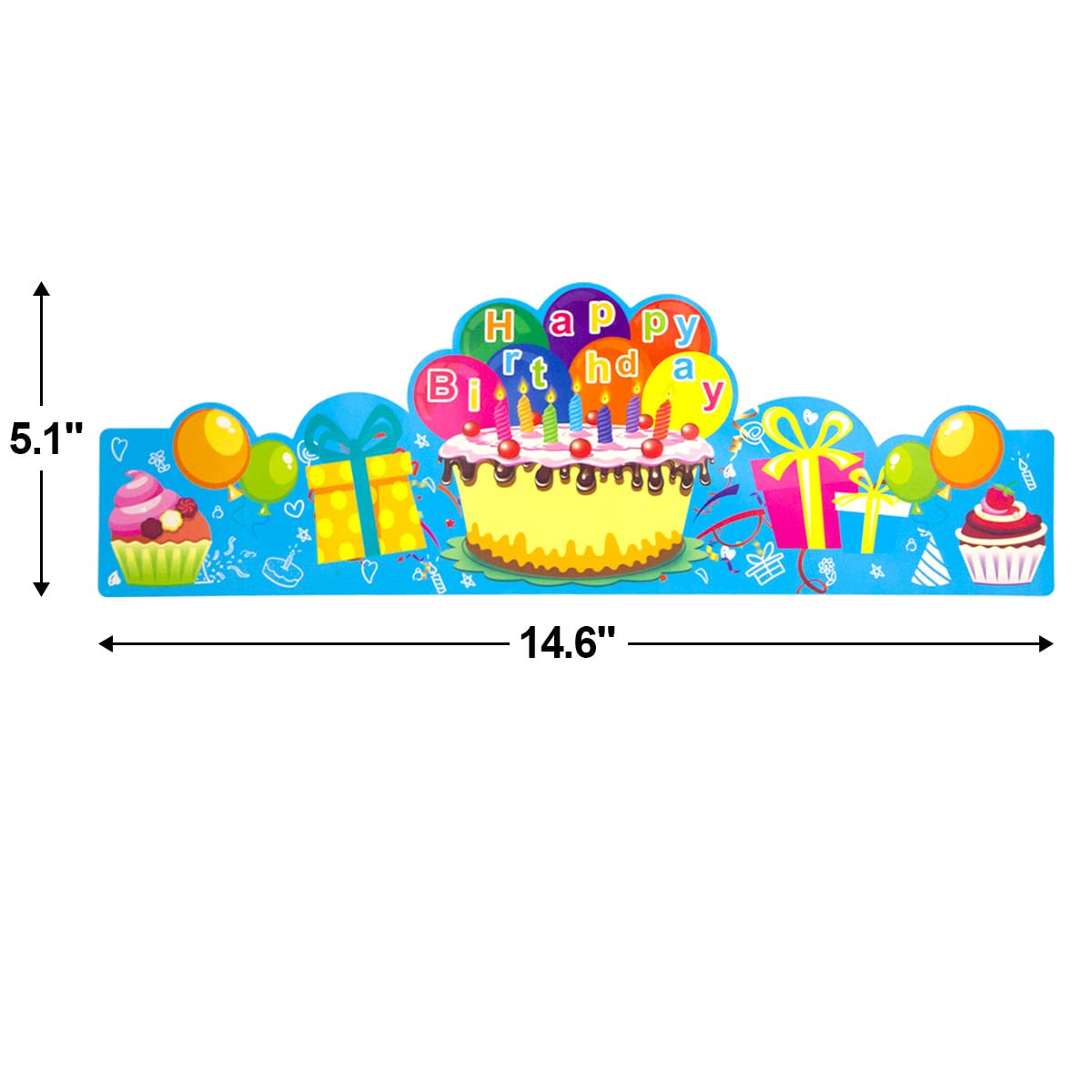 Fancy Land Birthday Crowns for Kids Pack of 30 Classroom Must Haves Pre K