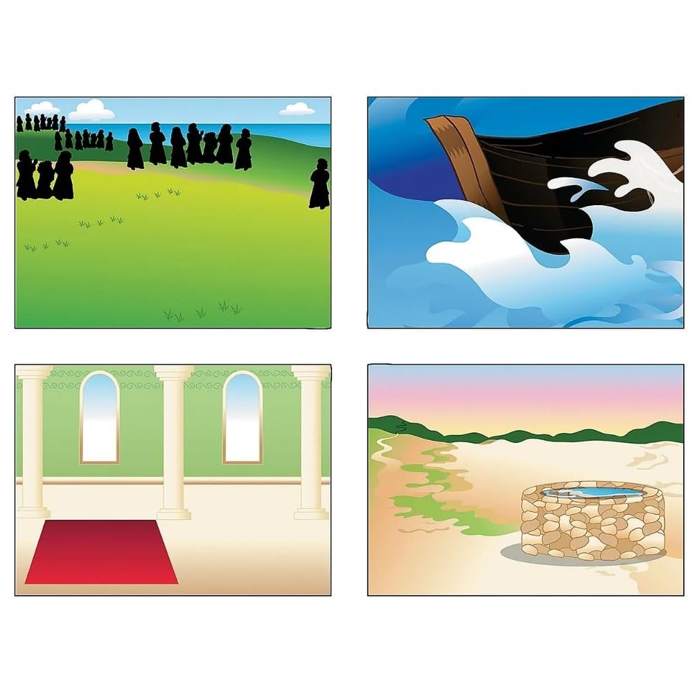 Fun Express - Miracles of Jesus Mini Mas - Stationery - Stickers - Make - A - Scene (Sm) - 24 Pieces