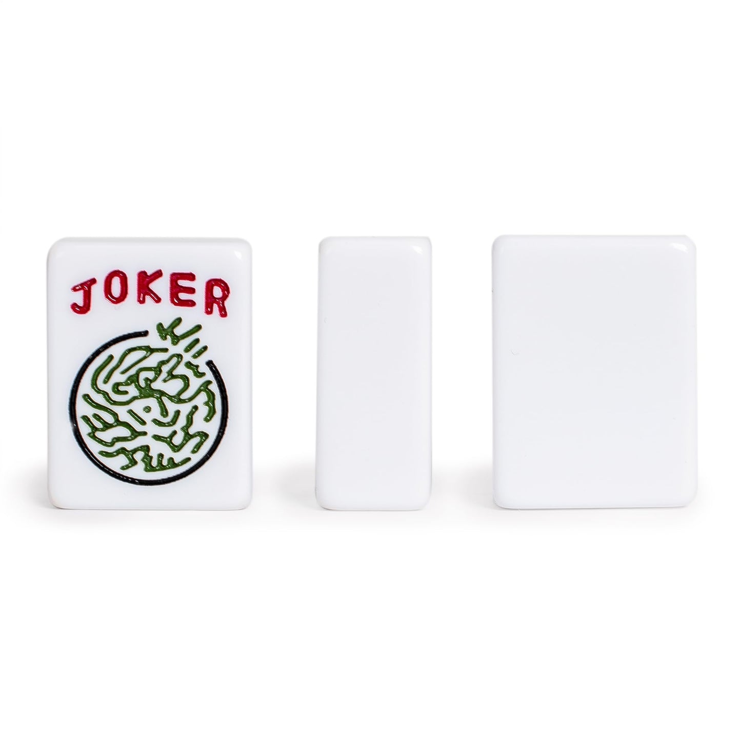 YMI Set of 8 American Mahjong Joker Replacement Tiles, White Melamine Set