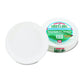 AJM Packaging PP9GREWH 9" White Paper Plates Green Label (10 Packs of 100)