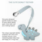 Teething Toys for Babies, Baby Teethers with Clip Silicone Baby Teether Toys for Boys and Girls Infant Teething Relief for Teething Dinosaur Shape
